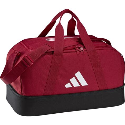 tragetasche adidas tiro 15 mit bodenfach in rot|adidas Tiro Duffel Bag Gr. M mit Bodenfach Rot .